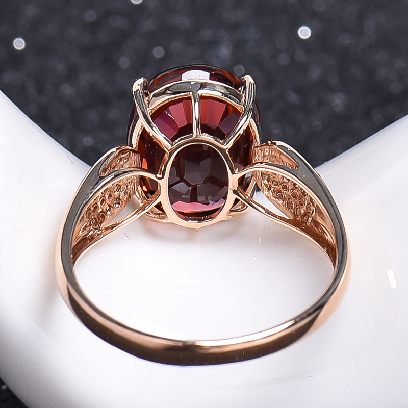 红碧玺戒指-红掌柜珠宝