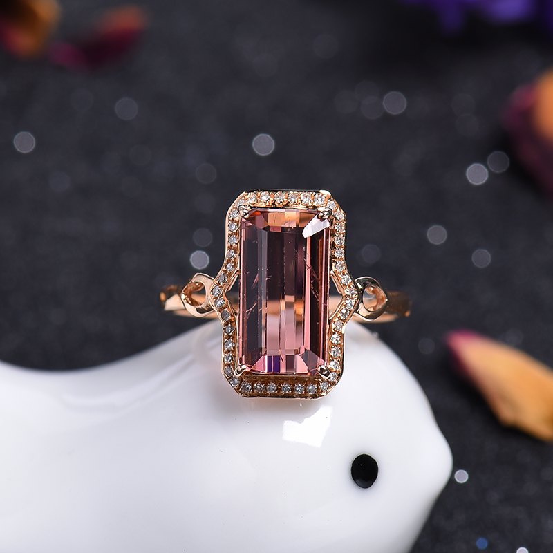 18k金碧玺戒指-红掌柜珠宝