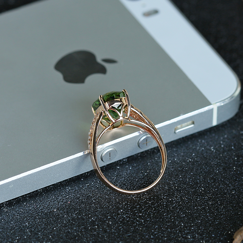 绿碧玺戒指-红掌柜