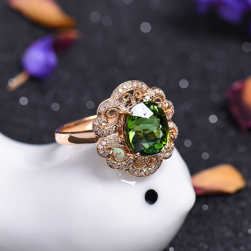 碧玺戒指-红掌柜