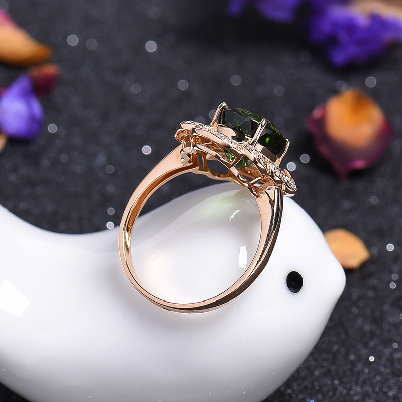 巴西碧玺戒指-红掌柜