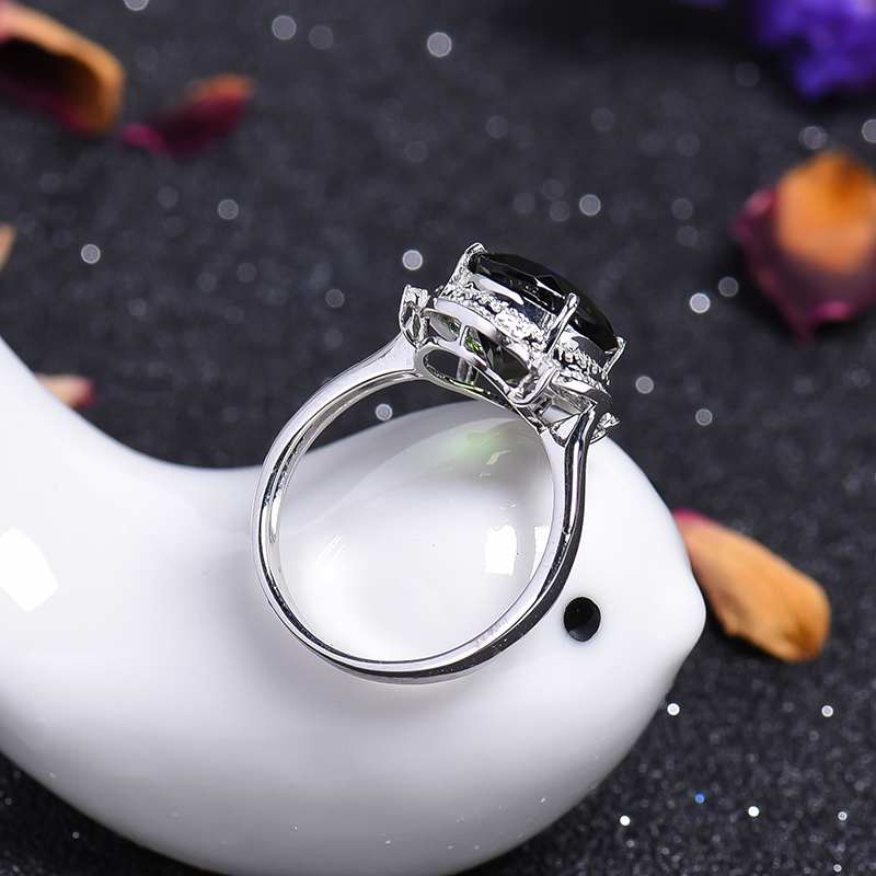 巴西碧玺戒指-红掌柜