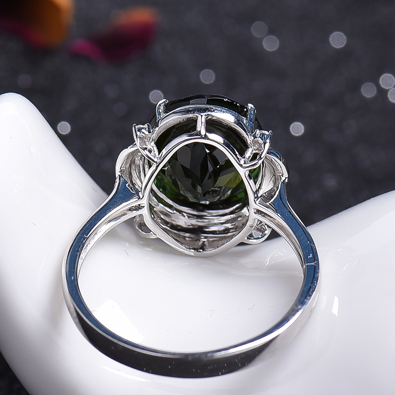 巴西绿碧玺戒指-红掌柜