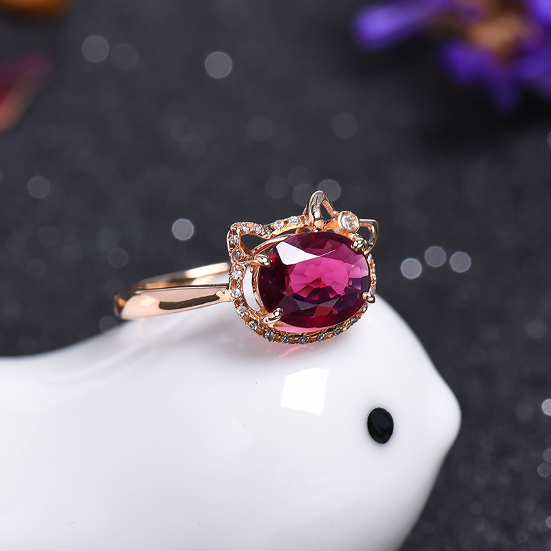 碧玺戒指-红掌柜