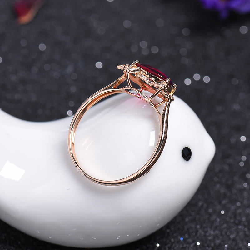 红碧玺戒指-红掌柜