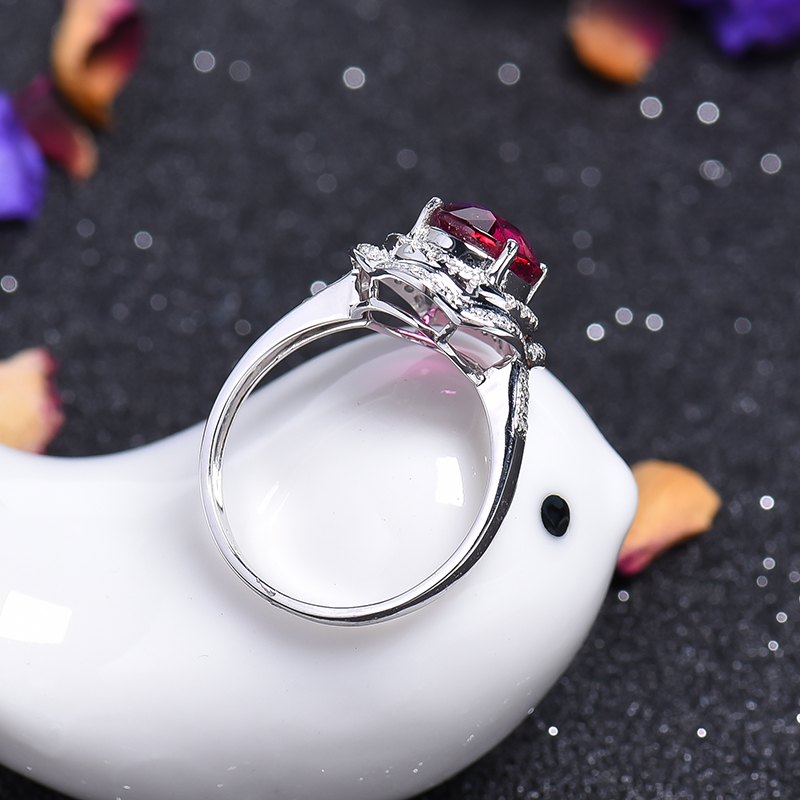 红碧玺戒指-红掌柜