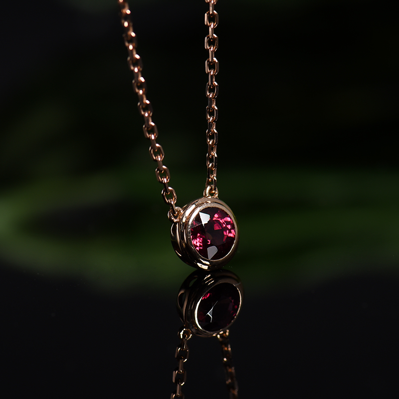 天然碧玺项链-红掌柜