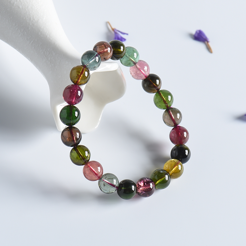 8.4mm碧玺单圈手串 - 红掌柜