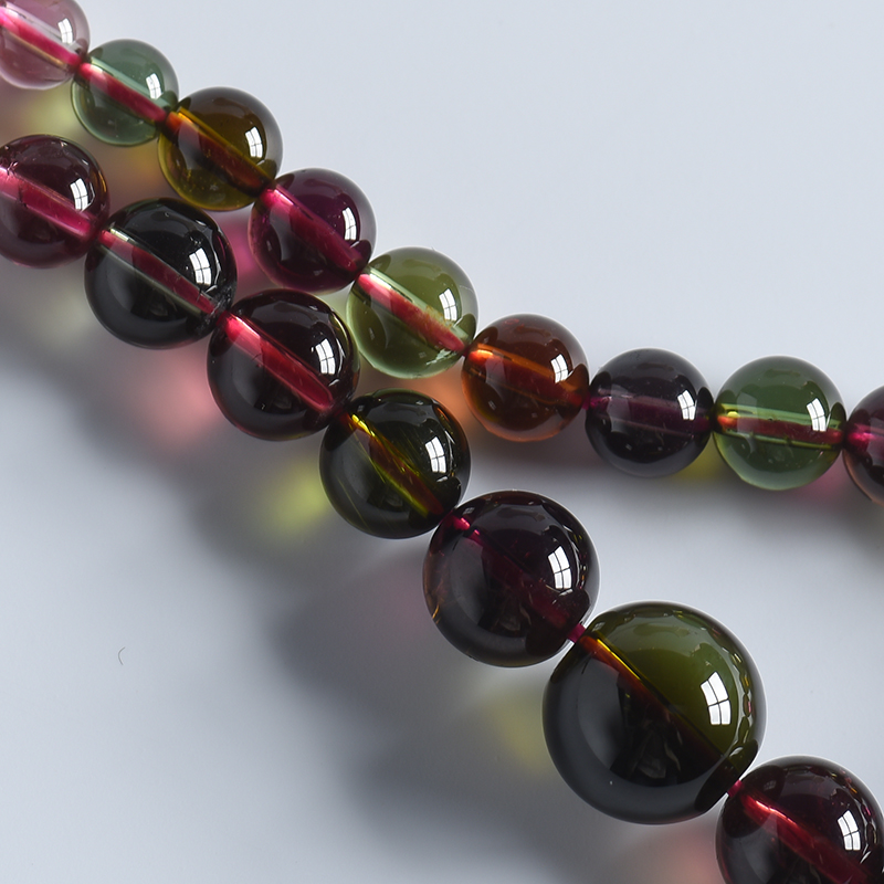 巴西天然碧玺项链 - 红掌柜