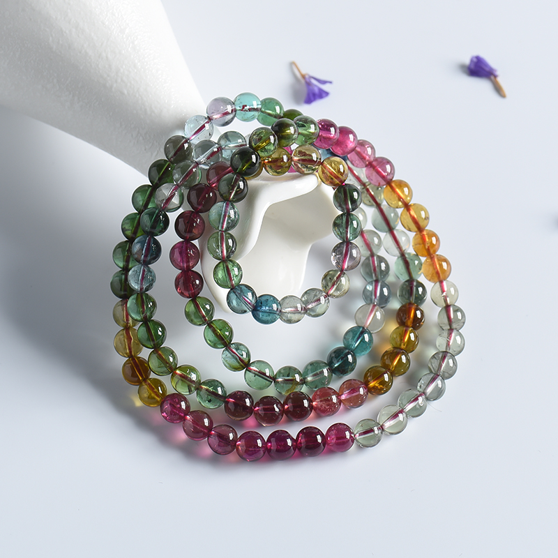 天然碧玺3圈两用款 - 红掌柜