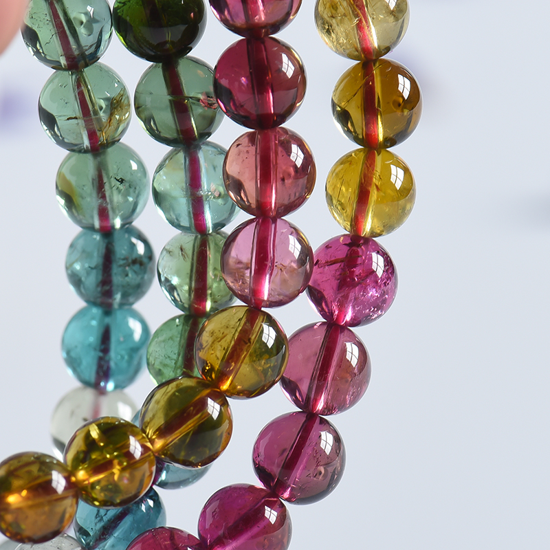 巴西天然碧玺3圈手串 - 红掌柜