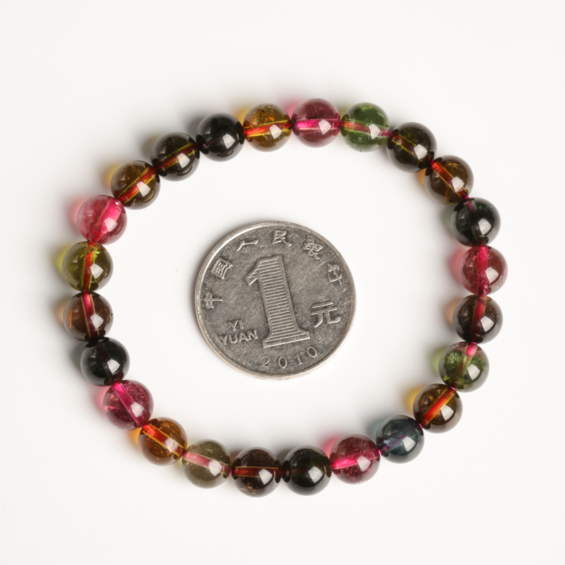 天然碧玺手串-红掌柜