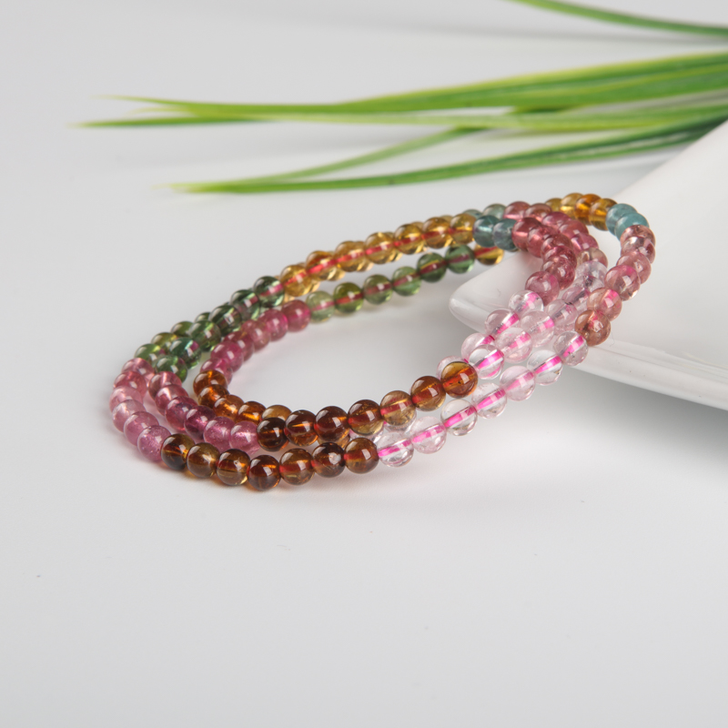 巴西碧玺多圈手串-红掌柜