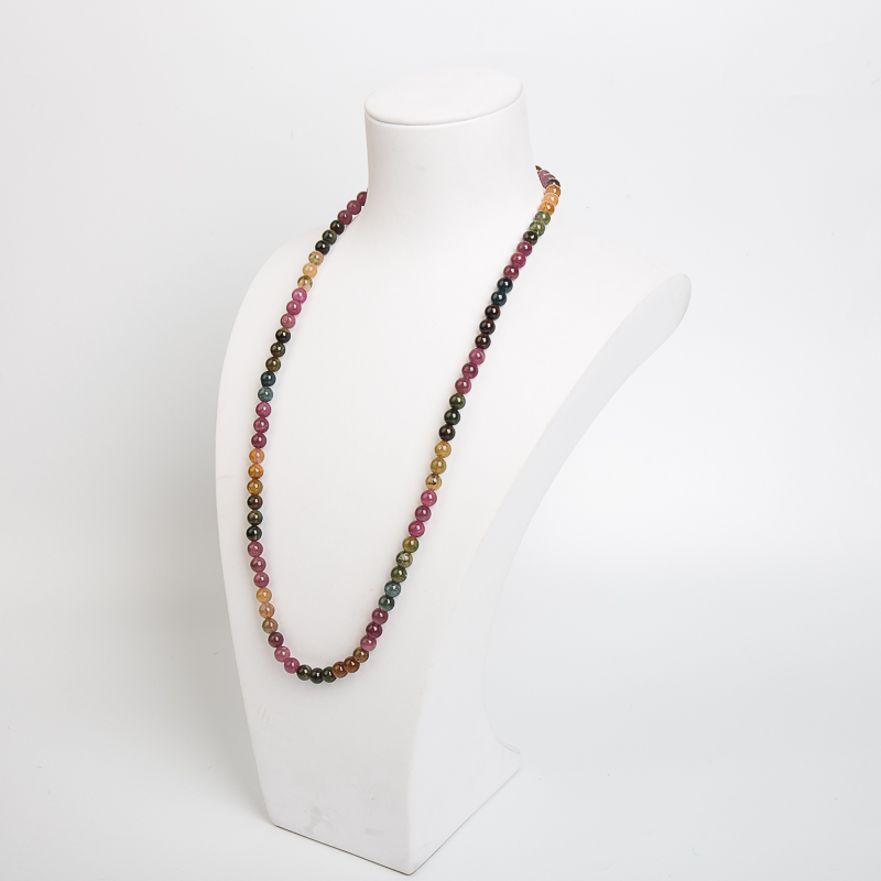 6.2mm天然巴西多色碧玺手串-红掌柜