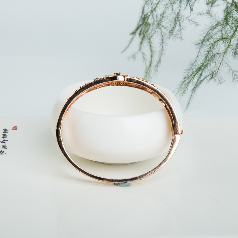 银镶碧玺贵妃镯-红掌柜