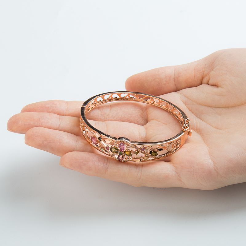 天然碧玺贵妃镯-红掌柜