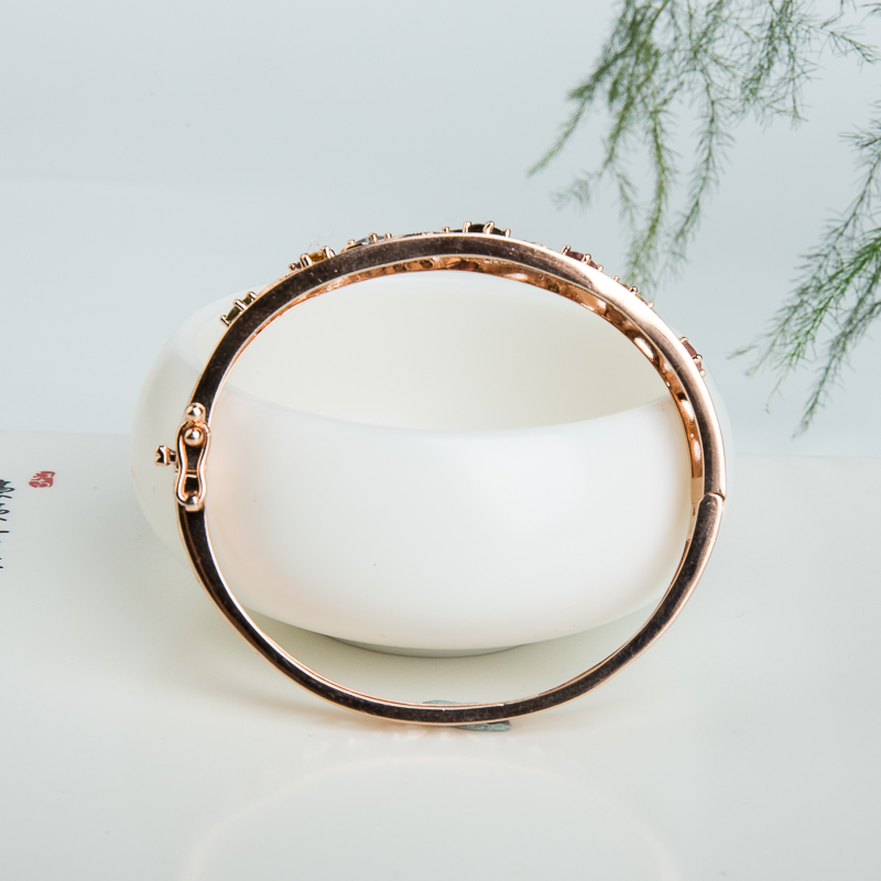 银镶碧玺贵妃镯-红掌柜