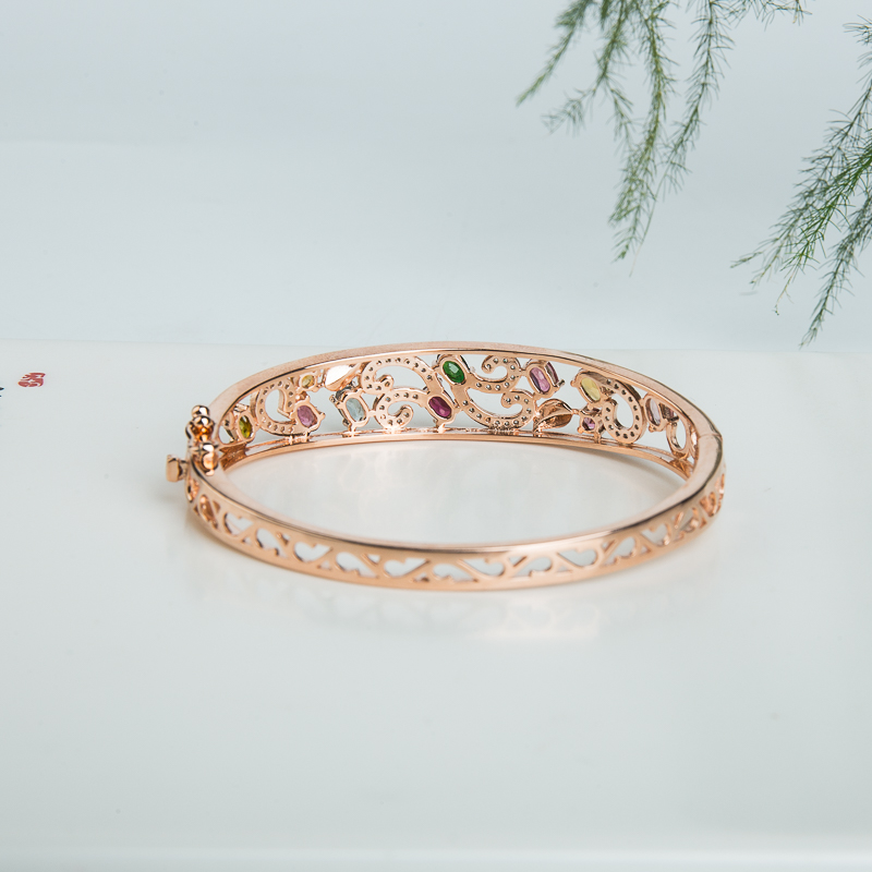 碧玺贵妃镯-红掌柜