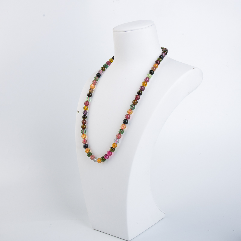 天然多色碧玺项链-红掌柜