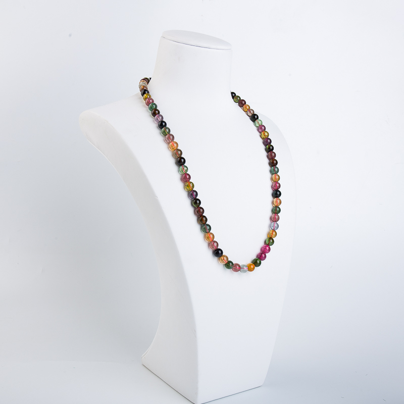 巴西多色碧玺项链-红掌柜