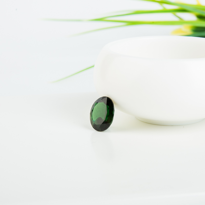 深绿碧玺刻面-红掌柜