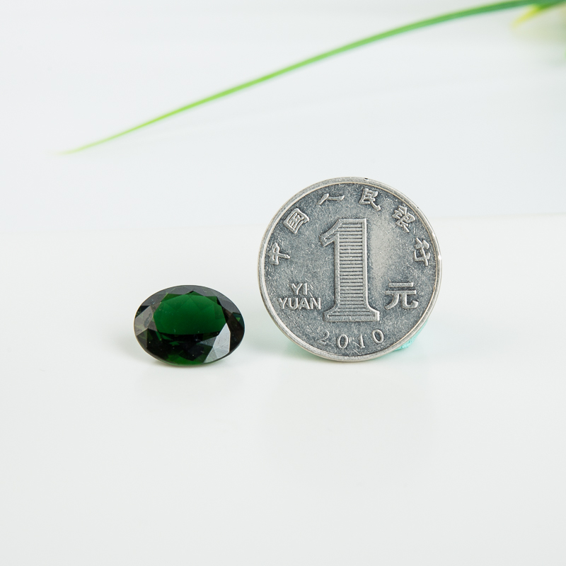 巴西深绿碧玺刻面-红掌柜