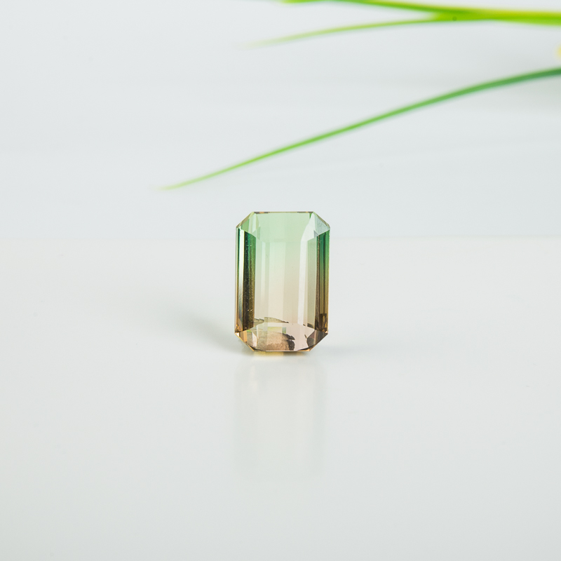 西瓜碧玺刻面裸石-红掌柜