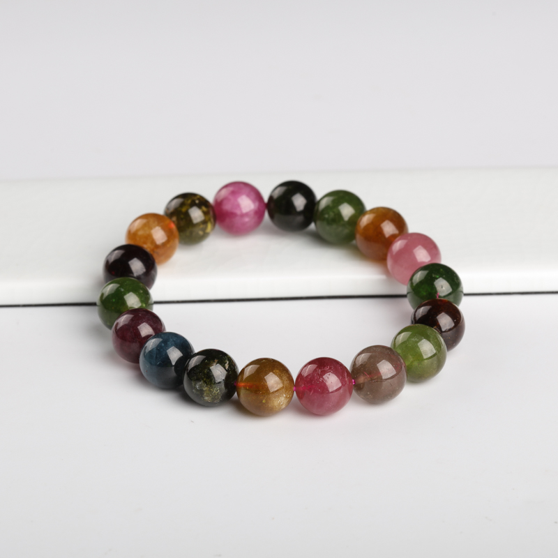 11.2mm碧玺单圈手串-红掌柜