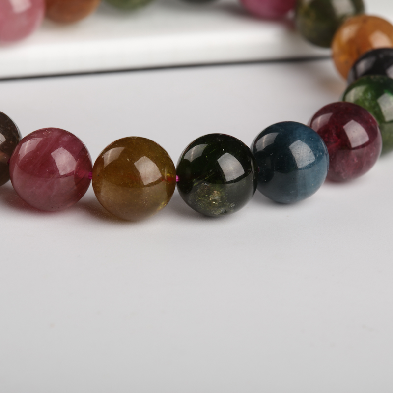 11.2mm碧玺单圈手串-红掌柜