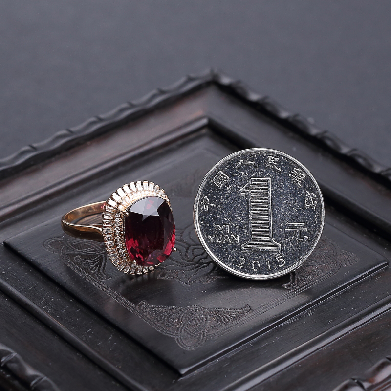 红色碧玺戒指-红掌柜