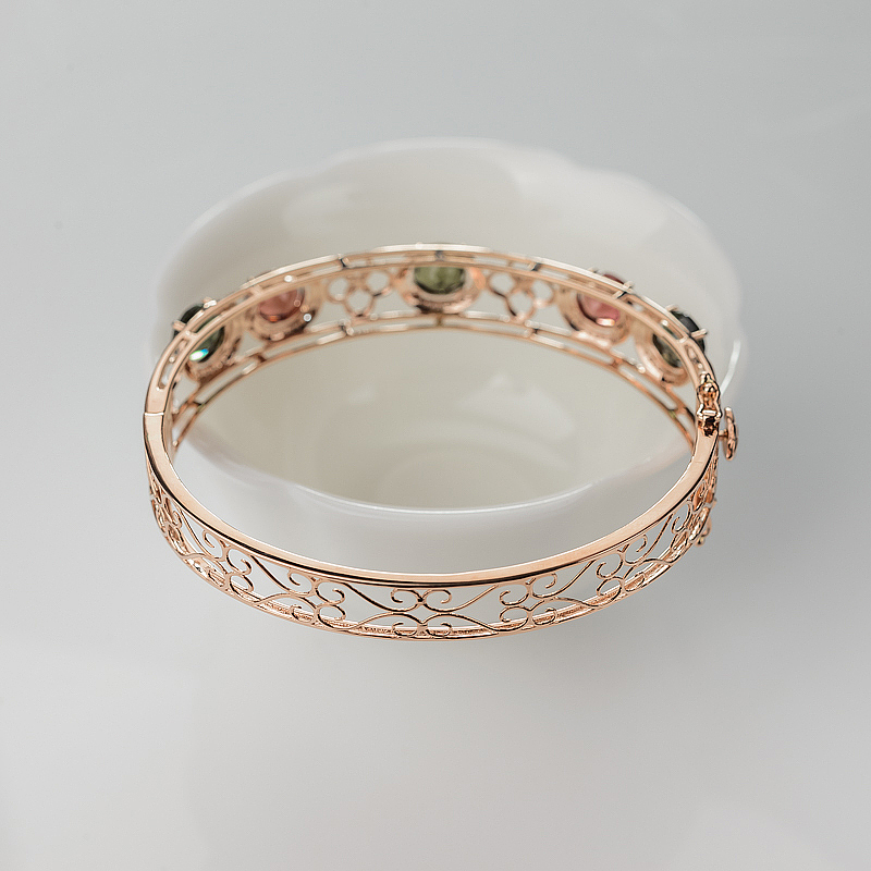 天然双色碧玺-红掌柜