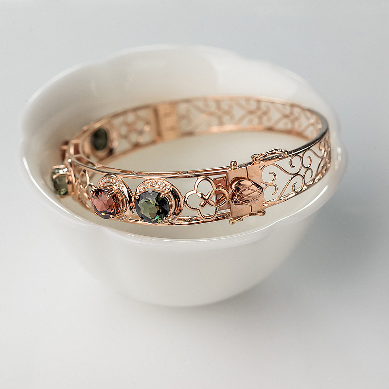 巴西碧玺手镯-红掌柜