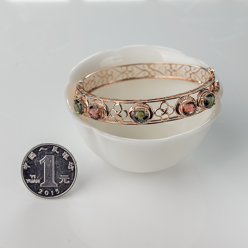 巴西双色碧玺-红掌柜