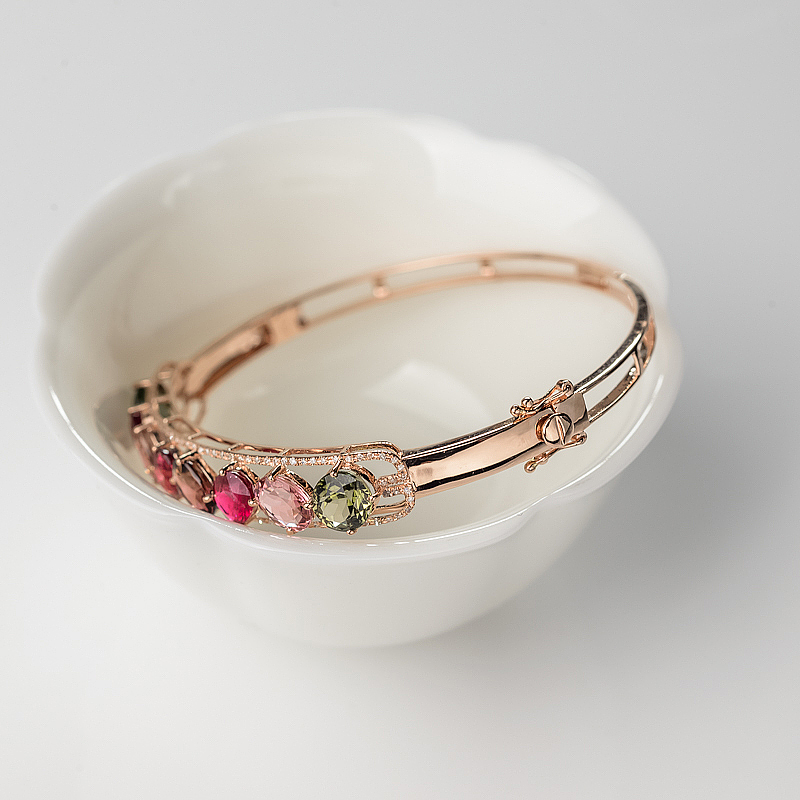 巴西碧玺手镯-红掌柜