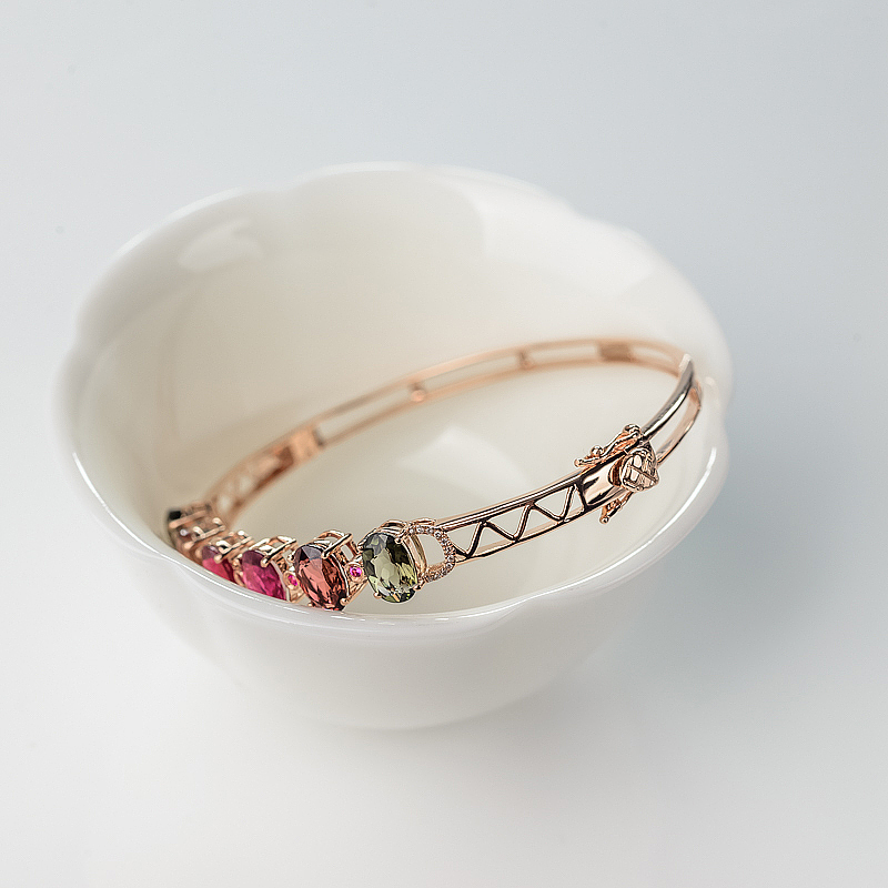 巴西碧玺手镯-红掌柜