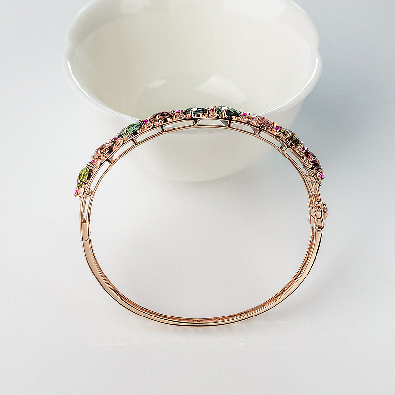 天然碧玺手镯-红掌柜