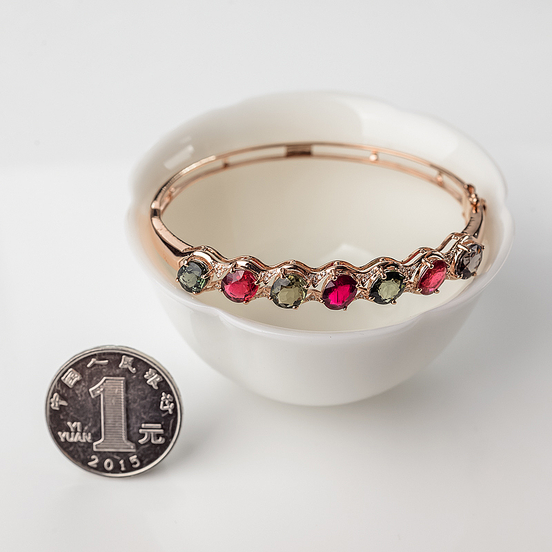 巴西多色碧玺-红掌柜