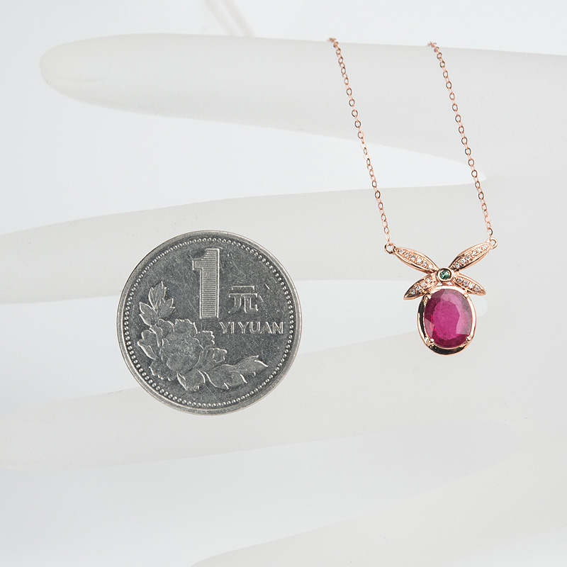 天然碧玺项链-红掌柜