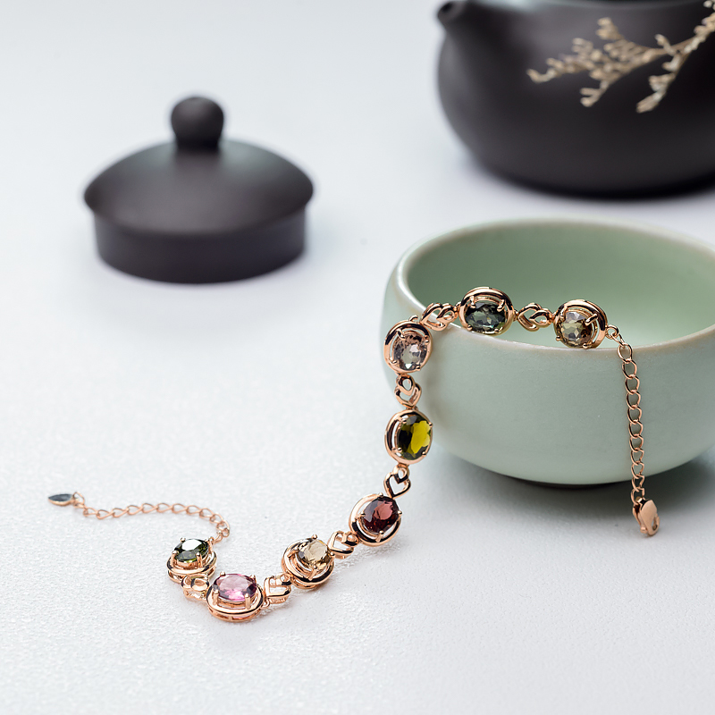 18K碧玺手链-红掌柜