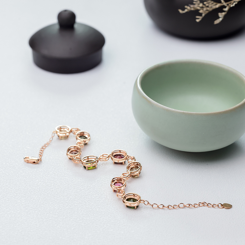 巴西碧玺手链-红掌柜