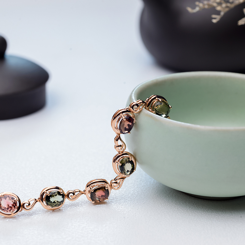 18K碧玺手链-红掌柜