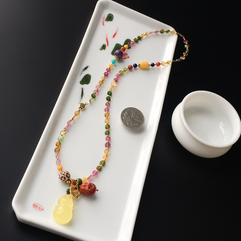 巴西碧玺链子 - 红掌柜