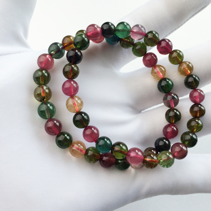 天然巴西碧玺-红掌柜