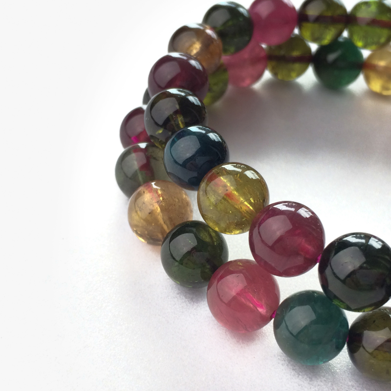 天然碧玺手串-红掌柜珠宝