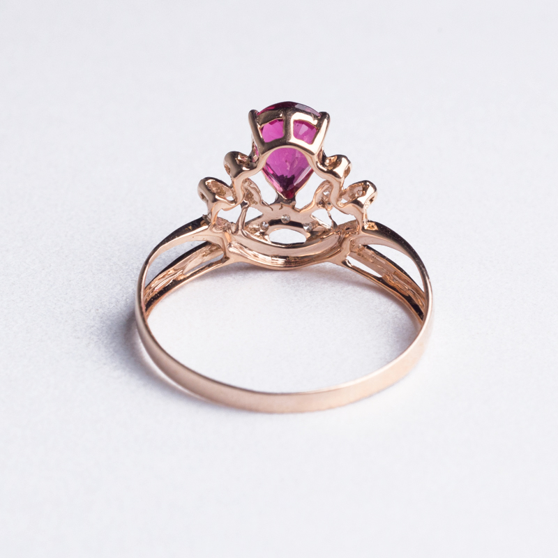 巴西碧玺戒指-红掌柜