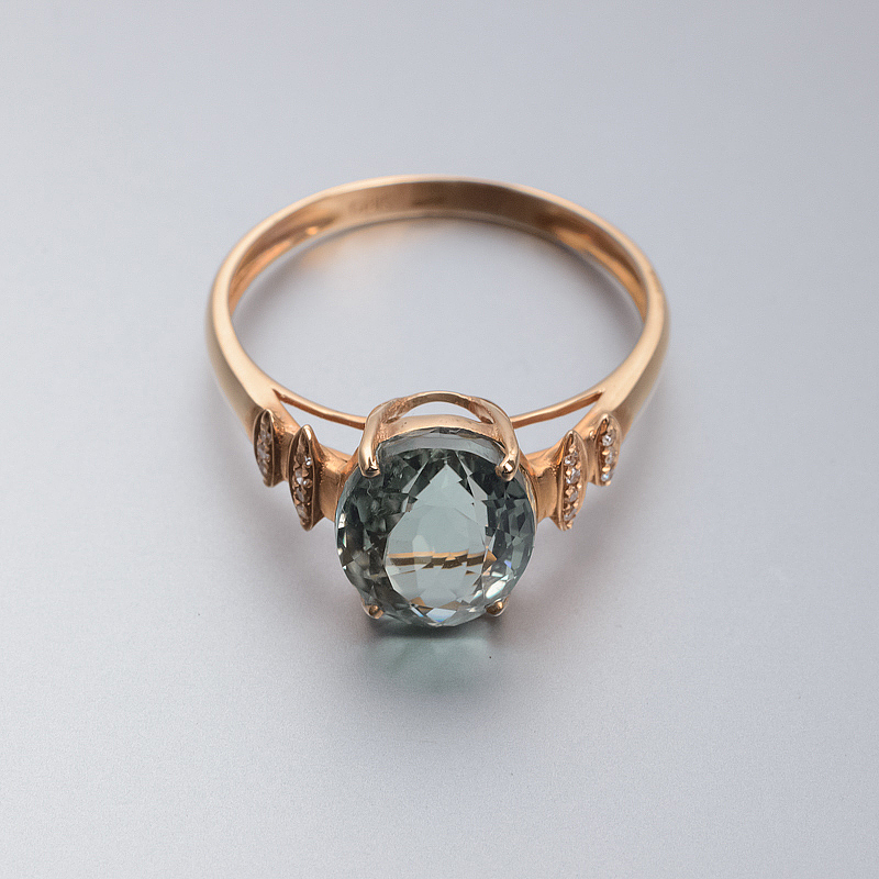 巴西蓝碧玺戒指-红掌柜