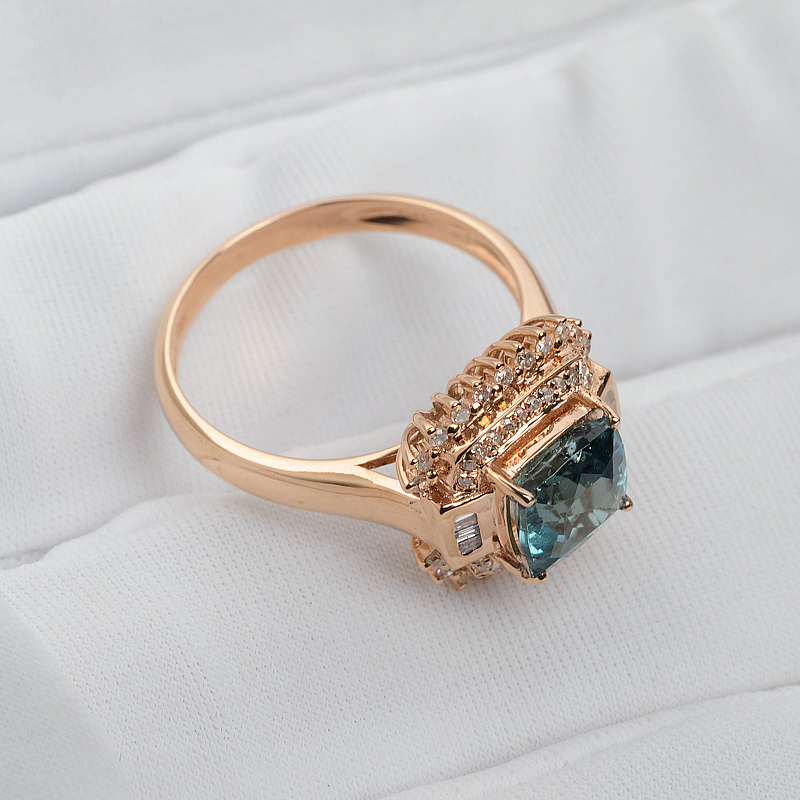 巴西碧玺戒指-红掌柜