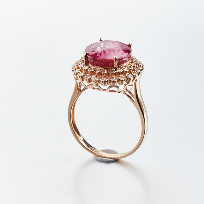 巴西碧玺戒指-红掌柜