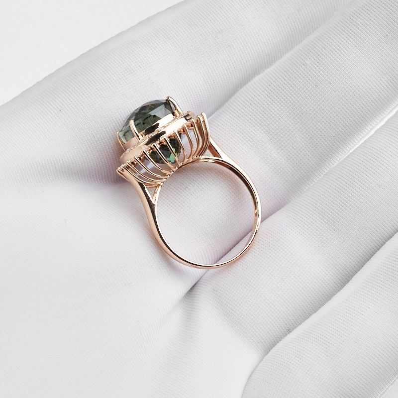 巴西绿碧玺戒指-红掌柜