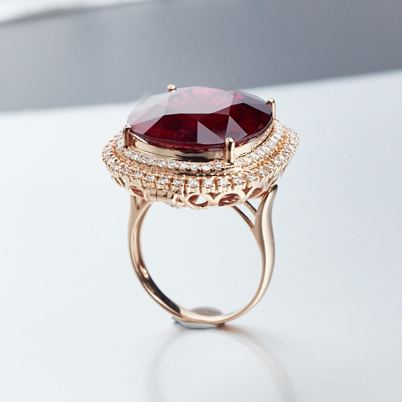 巴西碧玺戒指-红掌柜珠宝